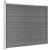 Set panouri gard, 353x146 cm, gri, WPC   GartenMobel Dekor