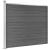 Set panouri gard, 353x146 cm, negru, WPC   GartenMobel Dekor