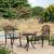 Set mobilier bistro, 3 piese, bronz, aluminiu turnat GartenMobel Dekor