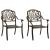 Set mobilier bistro, 3 piese, bronz, aluminiu turnat GartenMobel Dekor