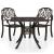 Set mobilier bistro, 3 piese, bronz, aluminiu turnat GartenMobel Dekor