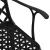 Set mobilier bistro, 3 piese, negru, aluminiu turnat GartenMobel Dekor