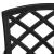 Set mobilier bistro, 3 piese, negru, aluminiu turnat GartenMobel Dekor