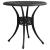 Set mobilier bistro, 3 piese, negru, aluminiu turnat GartenMobel Dekor
