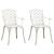 Set mobilier bistro, 3 piese, alb, aluminiu turnat GartenMobel Dekor
