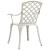 Set mobilier bistro, 3 piese, alb, aluminiu turnat GartenMobel Dekor