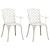 Set mobilier bistro, 3 piese, alb, aluminiu turnat GartenMobel Dekor