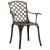 Set mobilier de bistro, 3 piese, bronz, aluminiu turnat GartenMobel Dekor