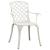 Set mobilier bistro, 3 piese, alb, aluminiu turnat GartenMobel Dekor
