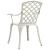 Set mobilier bistro, 3 piese, alb, aluminiu turnat GartenMobel Dekor