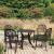 Set mobilier de bistro, 5 piese, bronz, aluminiu turnat GartenMobel Dekor