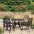 Set mobilier bistro, 5 piese, bronz, aluminiu turnat GartenMobel Dekor