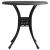 Set mobilier bistro, 5 piese, negru, aluminiu turnat GartenMobel Dekor