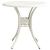 Set mobilier bistro, 5 piese, alb, aluminiu turnat GartenMobel Dekor
