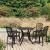 Set mobilier bistro, 5 piese, bronz, aluminiu turnat GartenMobel Dekor