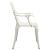 Set mobilier bistro, 5 piese, alb, aluminiu turnat GartenMobel Dekor
