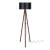 Stehleuchte Rochester E27 Walnussoptik / Schwarz [lux.pro]