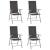 Set mobilier grădină, 5 piese, argintiu, aluminiu și textilenă GartenMobel Dekor