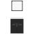 Set mobilier de baie, negru, lemn prelucrat GartenMobel Dekor