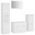 Set mobilier de baie, alb, lemn prelucrat GartenMobel Dekor