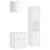Set mobilier de baie, alb, lemn prelucrat GartenMobel Dekor