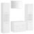 Set mobilier de baie, alb, lemn prelucrat GartenMobel Dekor