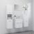 Set mobilier de baie, alb, lemn prelucrat GartenMobel Dekor