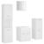 Set mobilier de baie, alb, lemn prelucrat GartenMobel Dekor