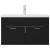 Dulap cu chiuvetă încorporată, negru, lemn prelucrat GartenMobel Dekor