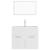 Set mobilier de baie, alb, lemn prelucrat GartenMobel Dekor