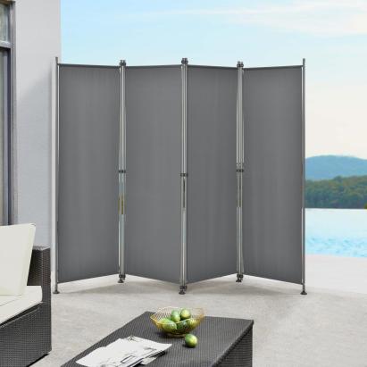 Paravan exterior pliabil Modica 170x215 cm, gri, pro.tec