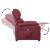 Fotoliu rabatabil electric, roșu vin, material textil GartenMobel Dekor