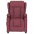 Fotoliu de masaj electric rabatabil, roșu vin, textil GartenMobel Dekor
