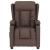 Fotoliu rabatabil electric, maro, piele ecologică GartenMobel Dekor