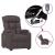Fotoliu de masaj electric, maro închis, material textil GartenMobel Dekor