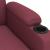 Fotoliu rabatabil electric, roșu vin, material textil GartenMobel Dekor