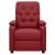 Fotoliu de masaj electric rabatabil, roșu vin, textil GartenMobel Dekor