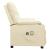 Fotoliu de masaj electric, crem, piele ecologică GartenMobel Dekor