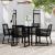 Set de mobilier pentru grădină, 5 piese, negru GartenMobel Dekor