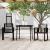 Set de mobilier pentru grădină, 3 piese, negru GartenMobel Dekor