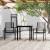Set mobilier de grădină, 3 piese, negru GartenMobel Dekor
