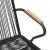Set mobilier de grădină, 5 piese, negru, ratan PVC GartenMobel Dekor