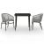 Set mobilier de grădină, 3 piese, gri GartenMobel Dekor