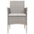 Set mobilier de grădină, cu perne, 3 piese, bej și negru GartenMobel Dekor