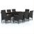 Set mobilier de grădină cu perne, 9 piese, negru GartenMobel Dekor
