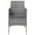 Set mobilier de grădină, cu perne, 3 piese, gri și negru GartenMobel Dekor