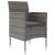 Set mobilier de grădină, cu perne, 3 piese, gri și negru GartenMobel Dekor