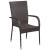 Set mobilier de grădină, 3 piese, maro și negru GartenMobel Dekor