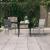 Set mobilier de grădină, 3 piese, gri și negru GartenMobel Dekor