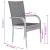Set mobilier de grădină, 3 piese, gri și negru GartenMobel Dekor